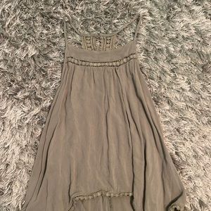 Dark green, spaghetti strap tank top.